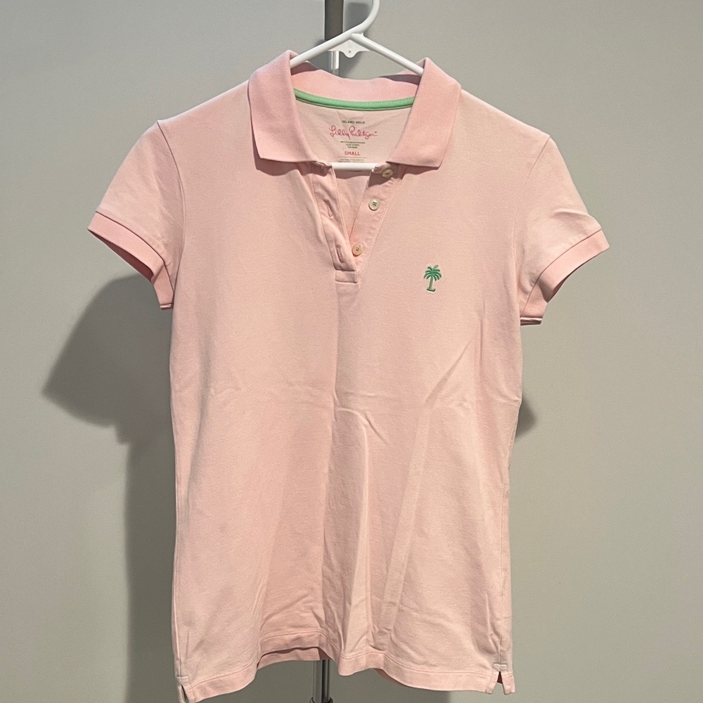 Lilly Pulitzer Light Pink Polo Tee